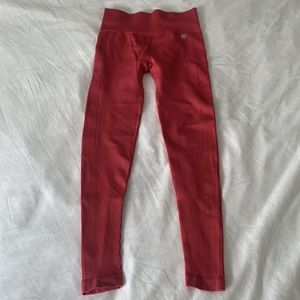 Forever 21 Leggings Coral Pink Small Ribbed